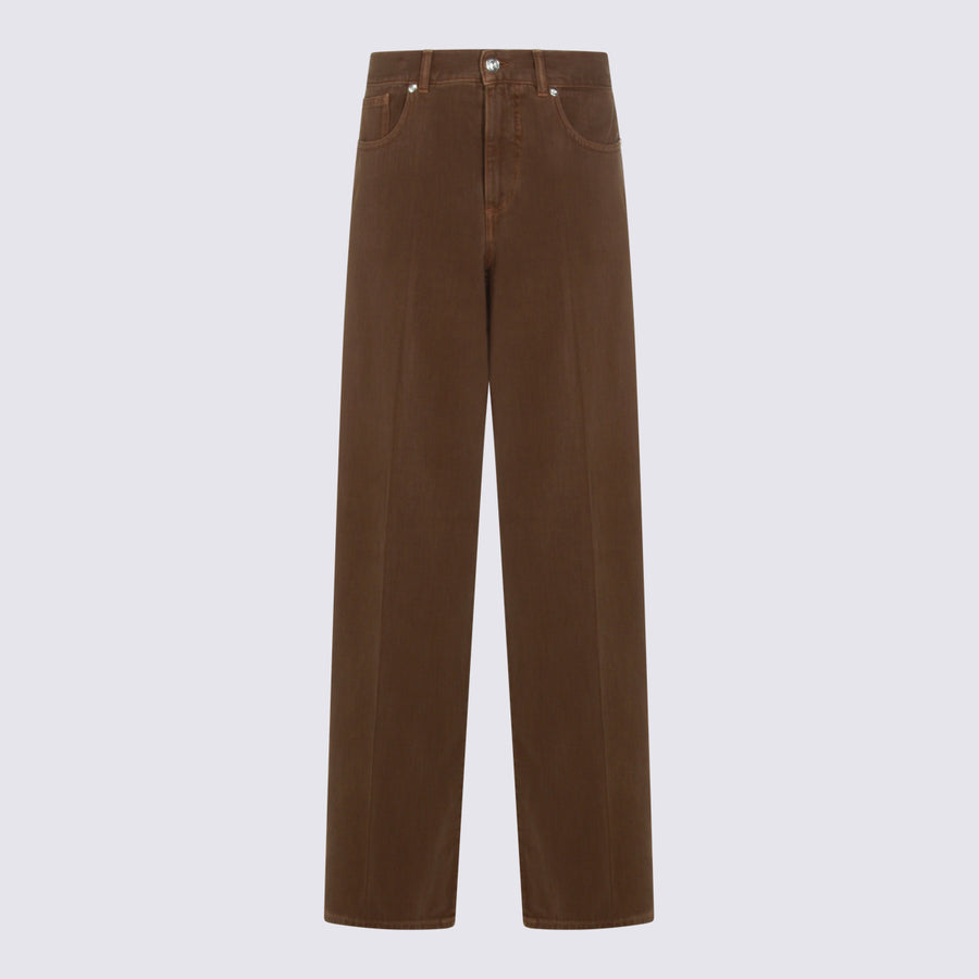 Nine In The Morning 100% cotton jeans in brown