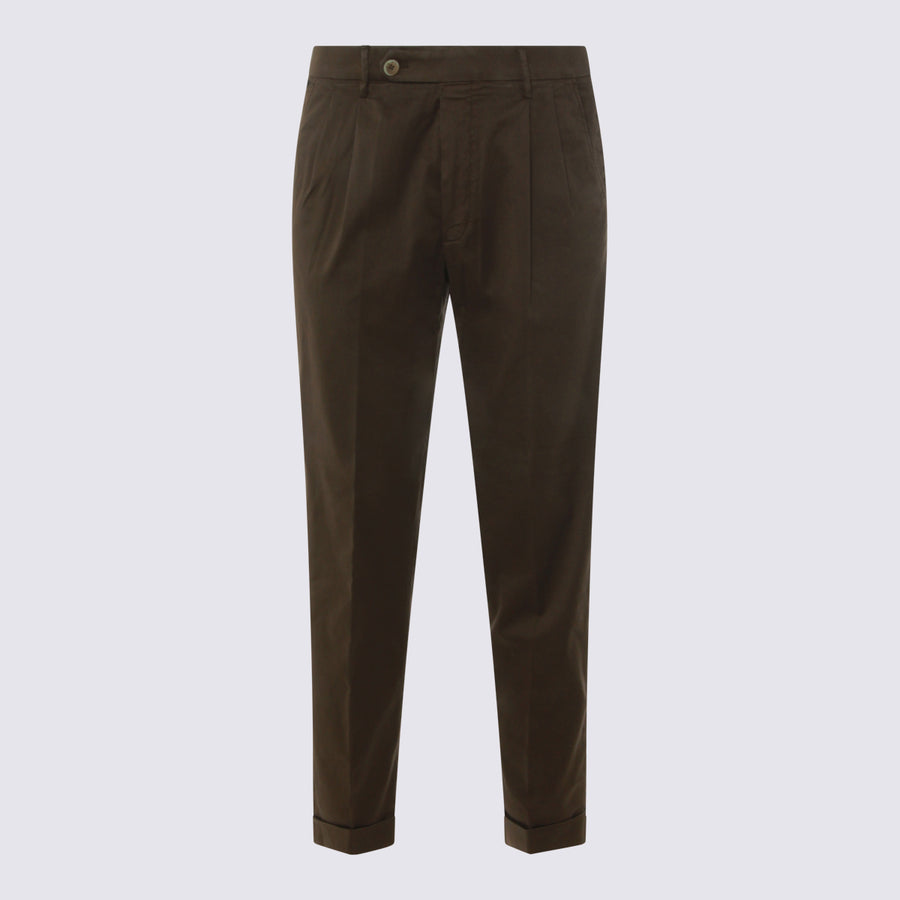Gta Il Pantalone 88% cotton trousers in brown