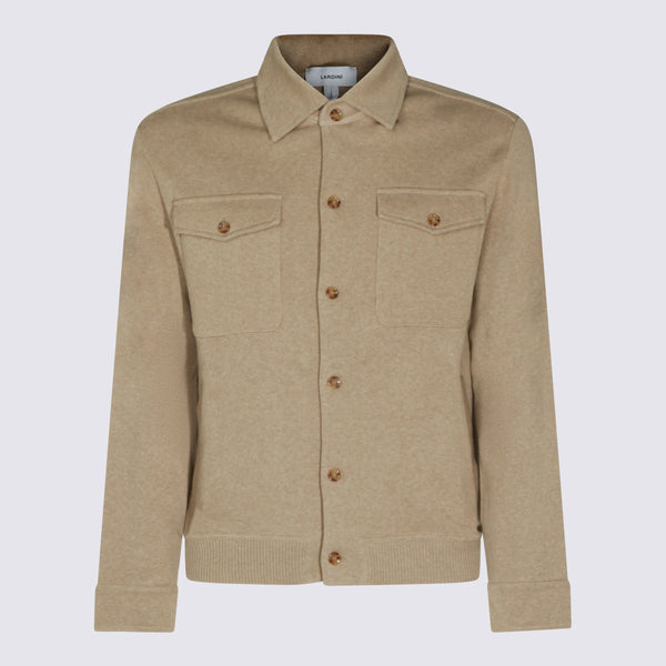 Lardini 100% Cotton jacket in beige
