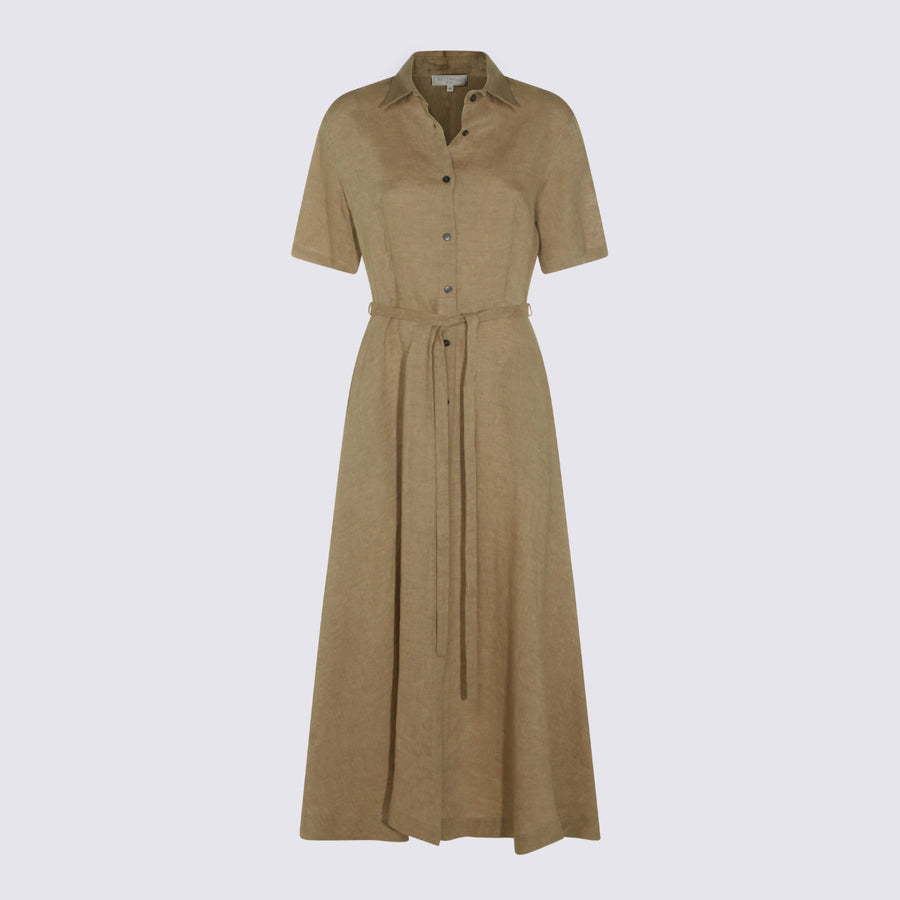 Antonelli Firenze 100% Linen dress in beige
