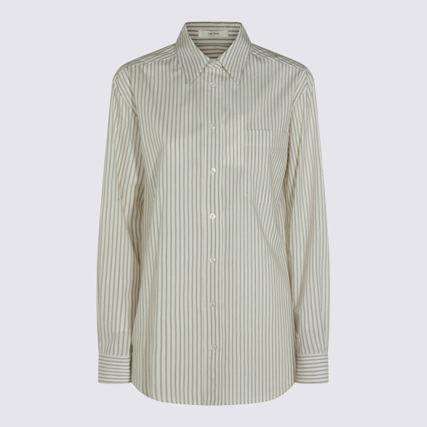 The Row 100% cotton shirt in beige