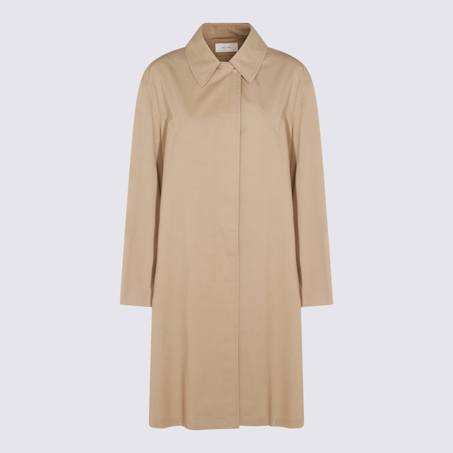 The Row 100% cotton coat in beige