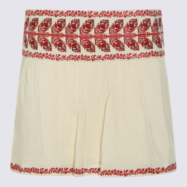 Marant Etoile 100% viscose skirt in beige
