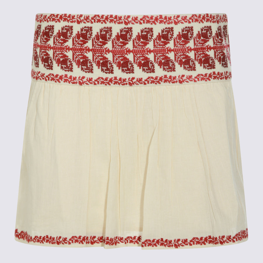 Marant Etoile 100% viscose skirt in beige