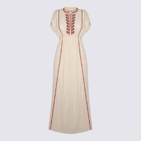 Marant Etoile 100% viscose dress in beige