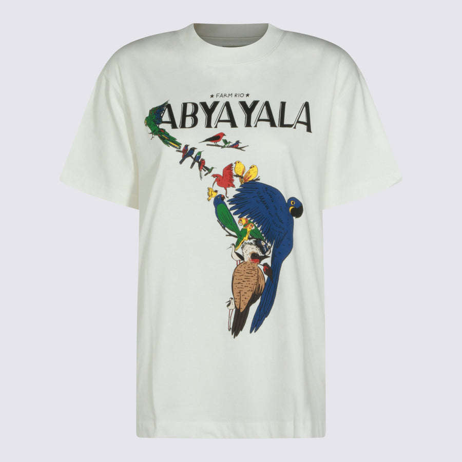 Farm Rio 100% Cotton t-shirt in white