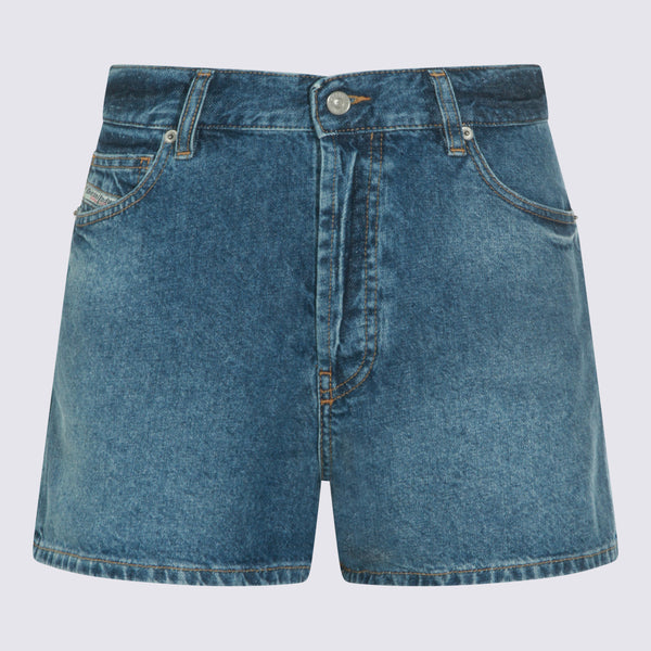 Diesel 100% Cotton denim shorts in blue