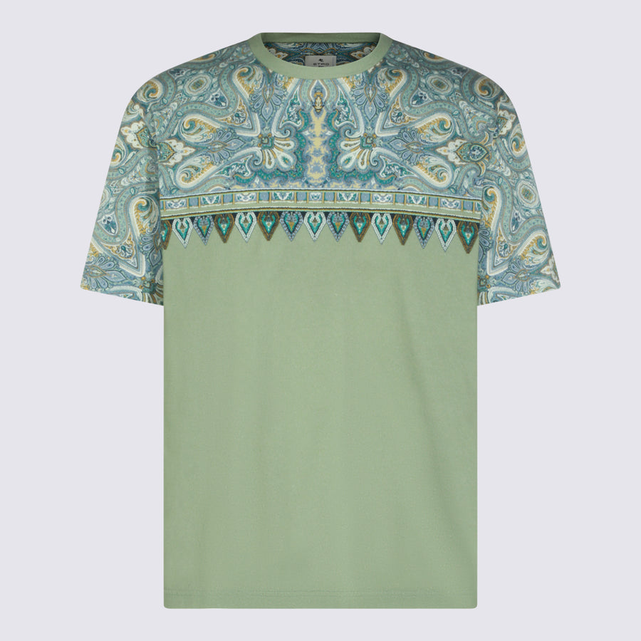 Etro 100% cotton t-shirt in green