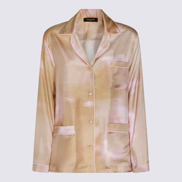 Fabiana Filippi 100% Silk shirt in beige