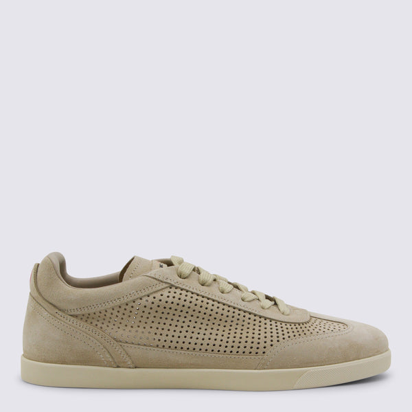 Kiton Calf Skin sneaker in beige