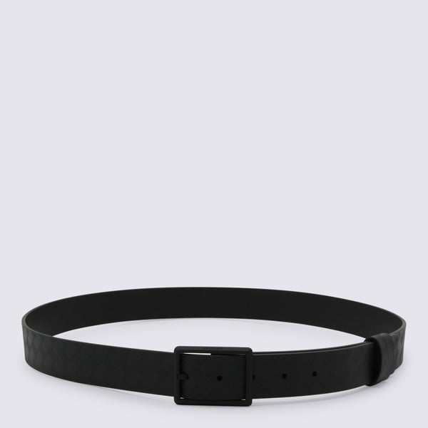 Montblanc 100% Leather belt in black