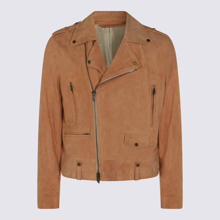 Salvatore Santoro Leather jacket in beige