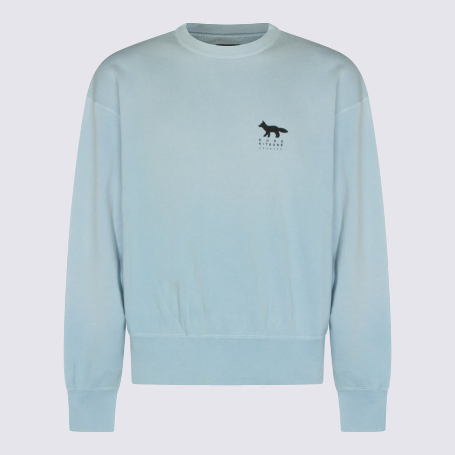 Maison Kitsune' 100% Cotton sweatshirt in blue