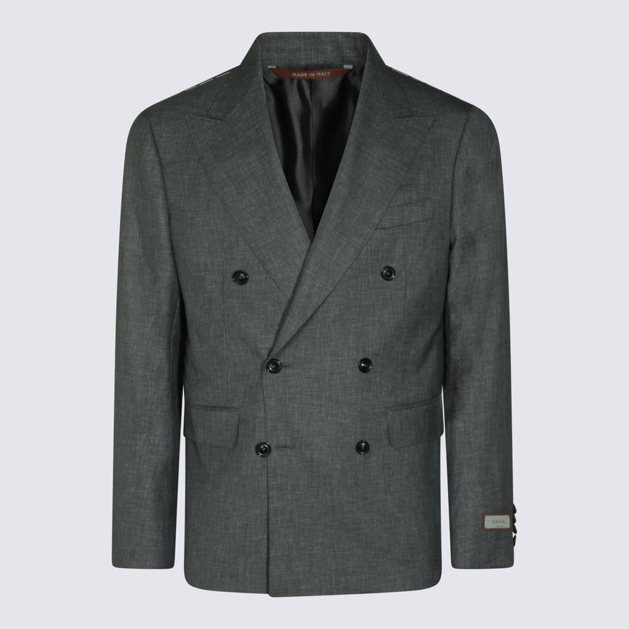 Canali 100% Wool blazer in gray