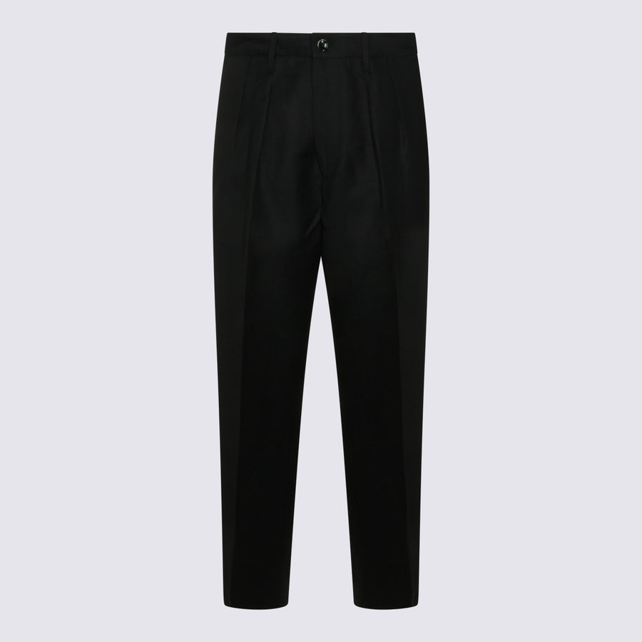 Nine In The Morning 56% Wool trousers in black