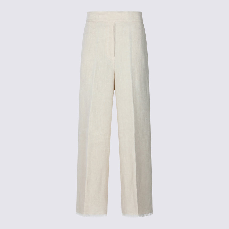 Antonelli Firenze 100% Linen trousers in beige