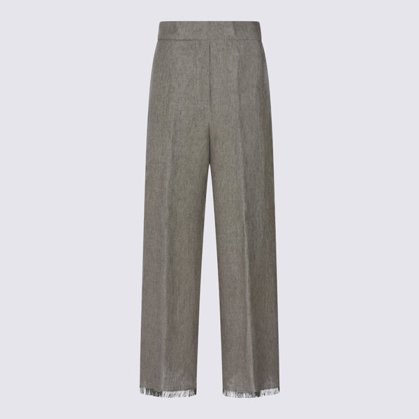 Antonelli Firenze 100% Linen trousers in khaki