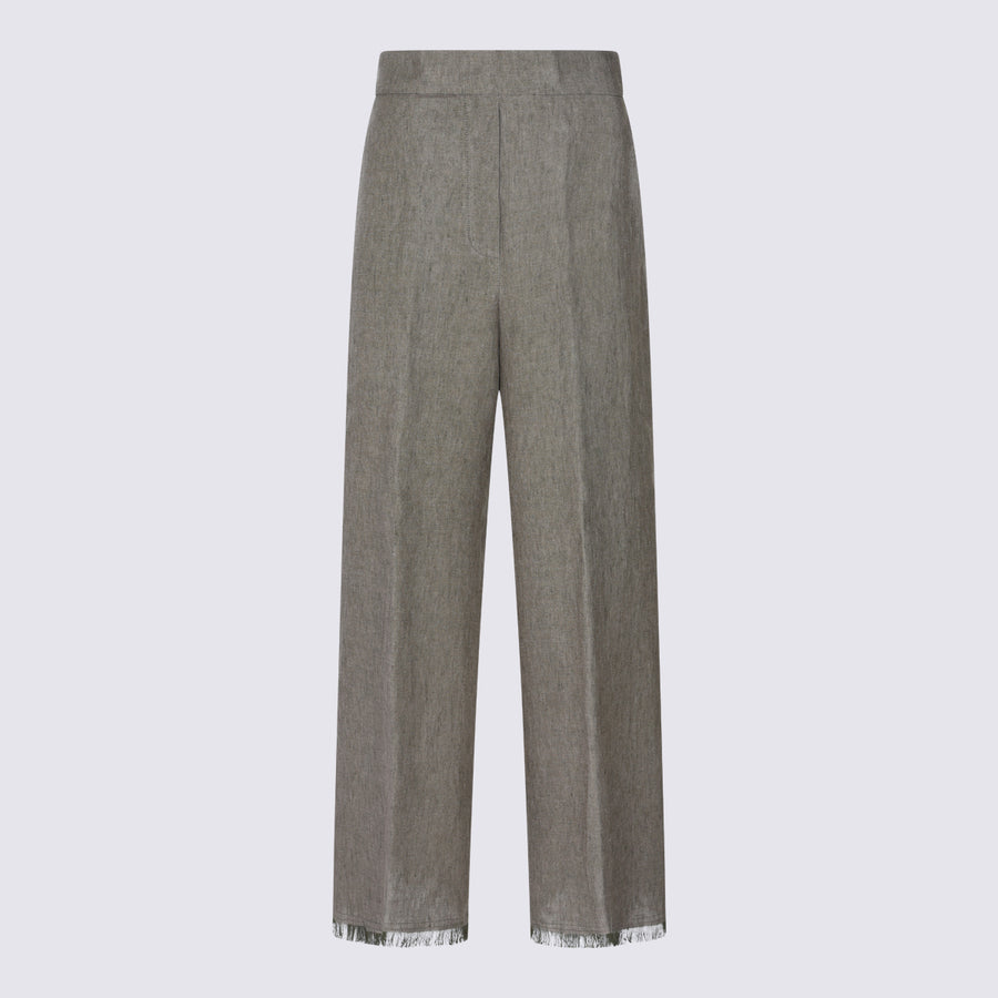 Antonelli Firenze 100% Linen trousers in khaki