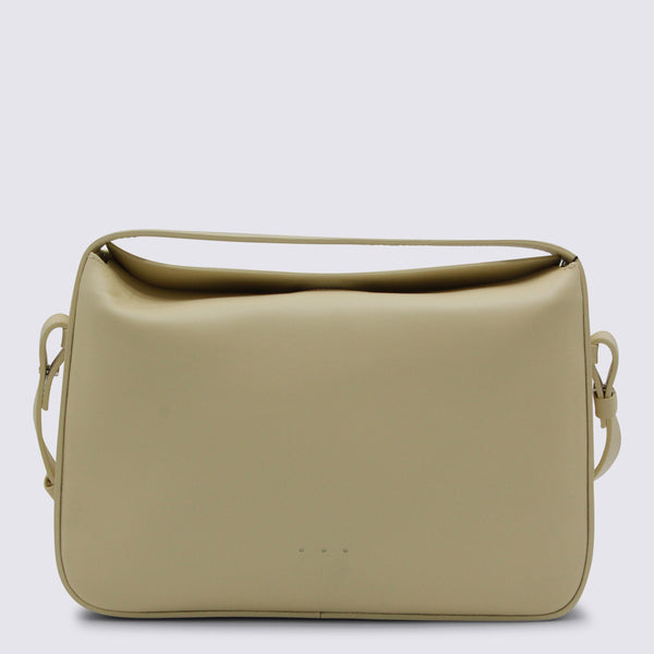 Aesther Ekme Leather shoulder bag in beige