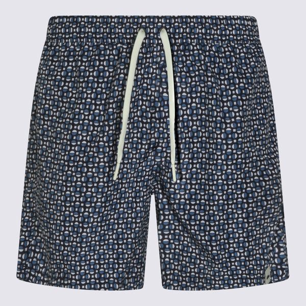 Altea 100% Polyester swim shorts in navy