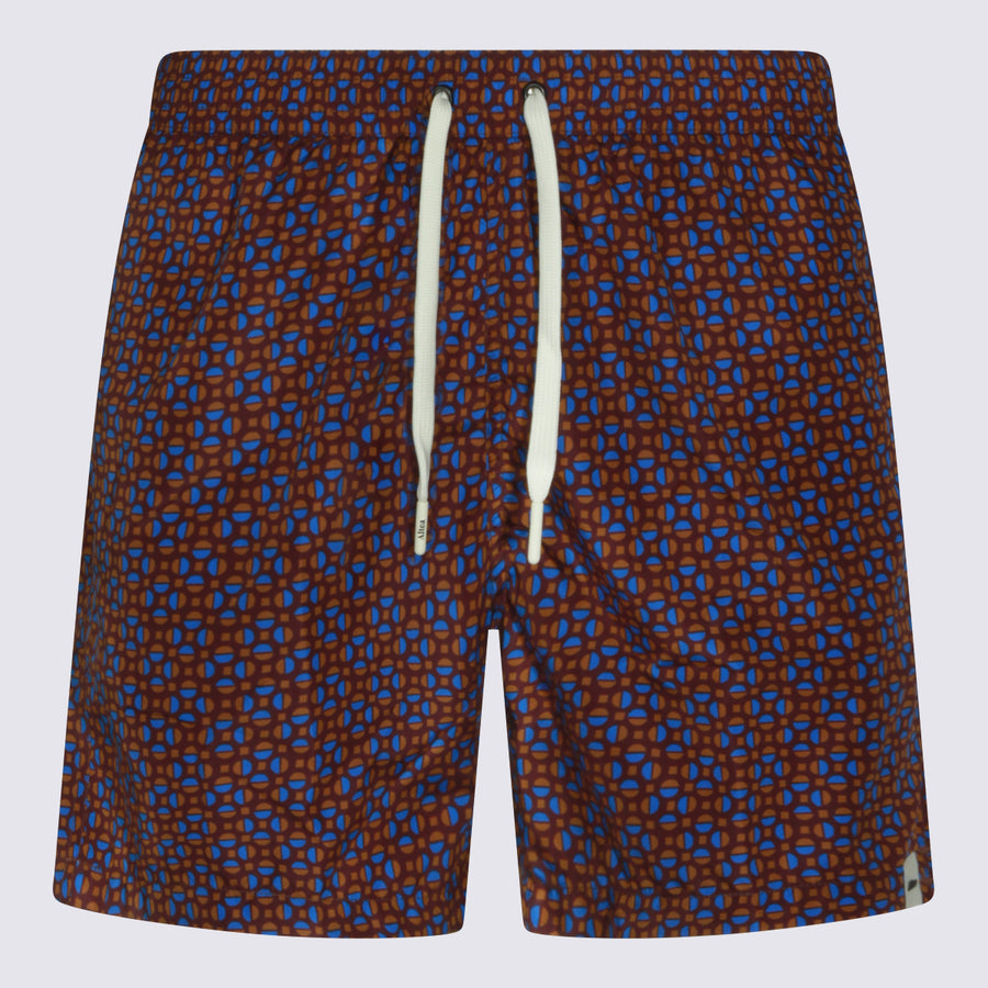 Altea 100% Polyester swim shorts in brown