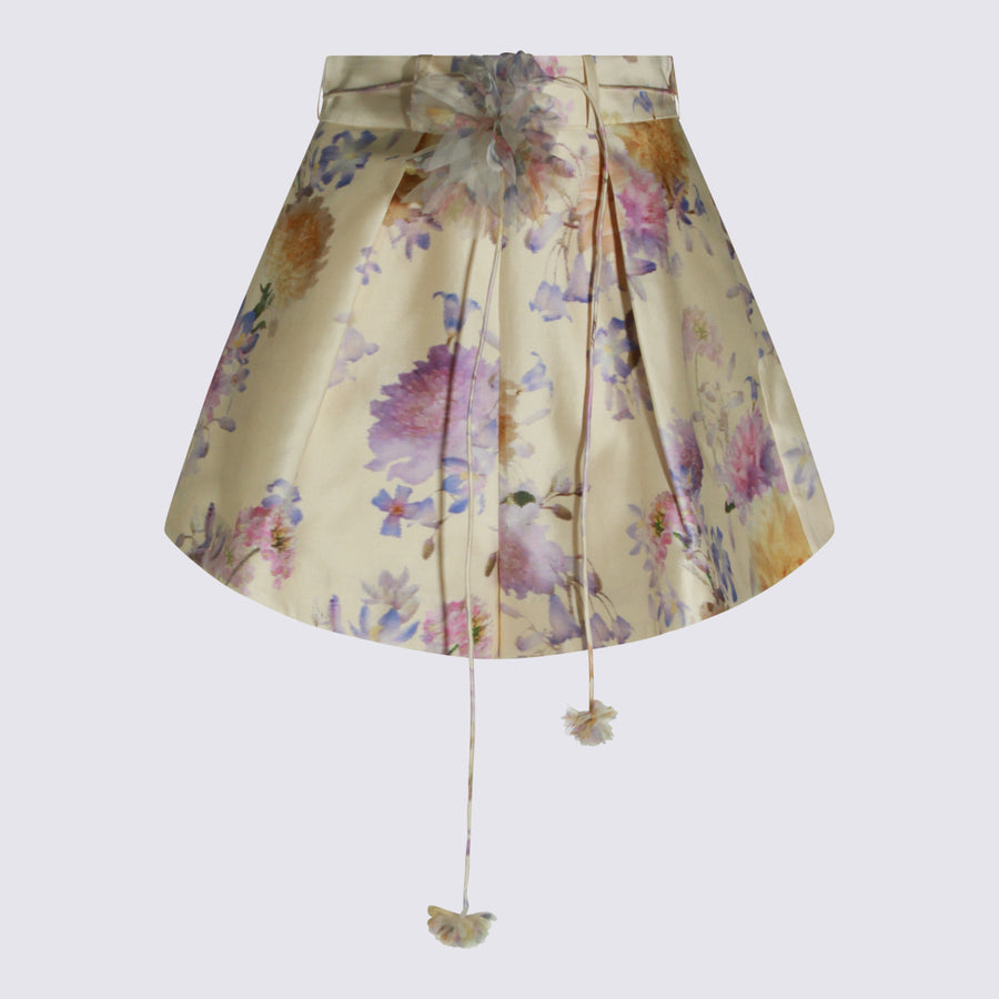 Zimmermann 100% Viscose bermuda shorts in beige