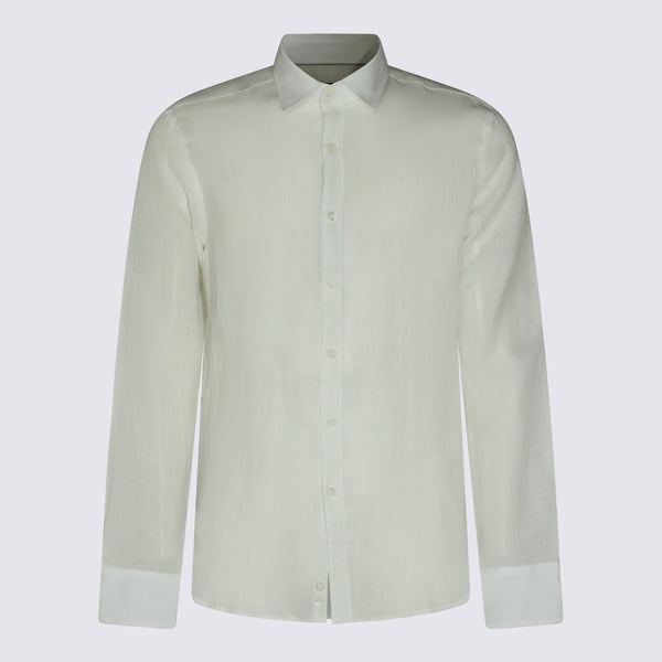 Canali 100% Linen shirt in beige
