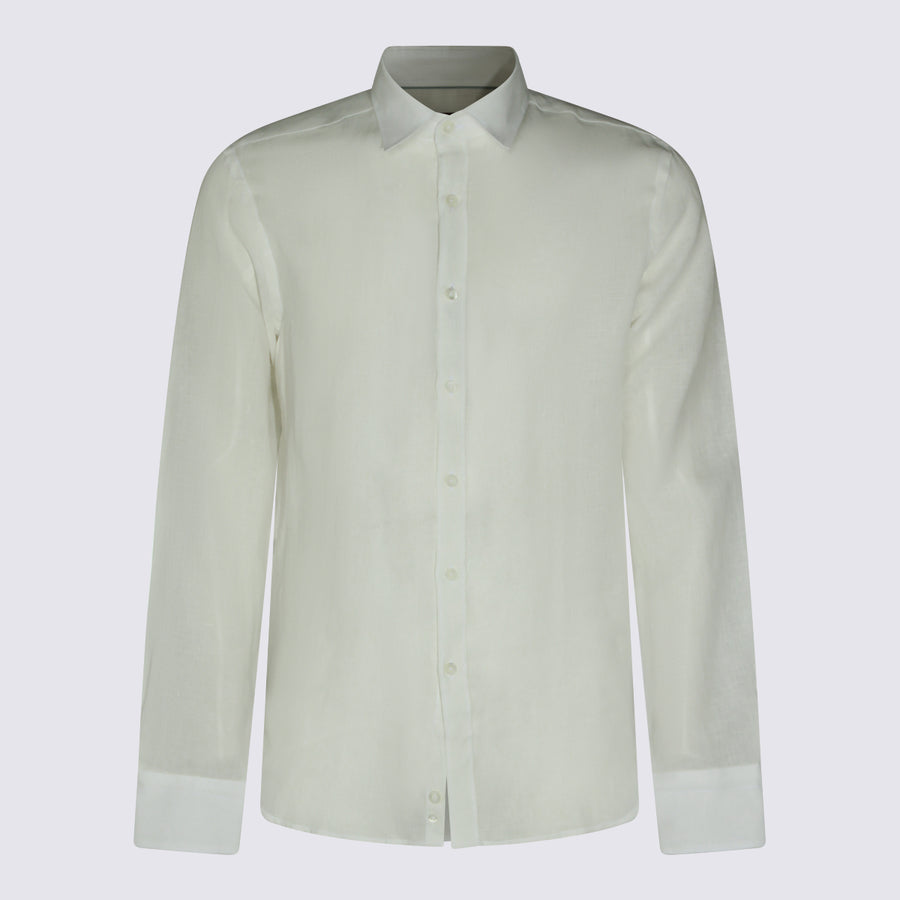 Canali 100% Linen shirt in beige