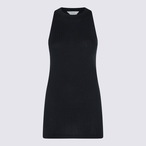 Malo 100% Cotton tank top in black