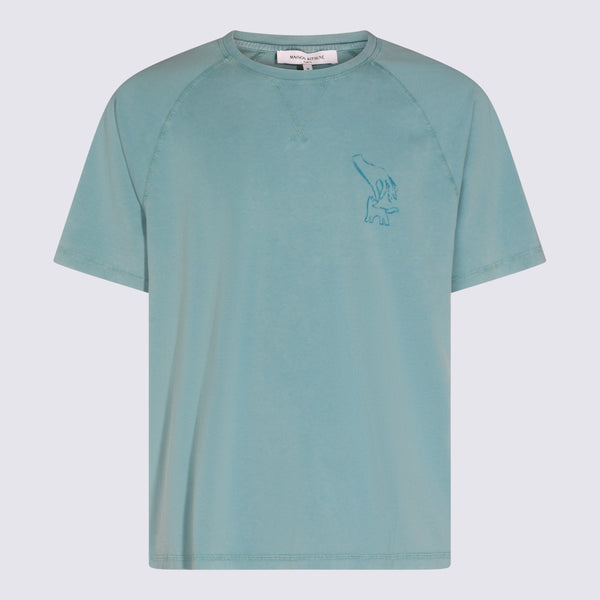Maison Kitsune' 100% Cotton t-shirt in blue