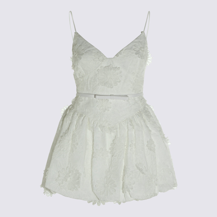 Self-Portrait 100% Polyester dress in white