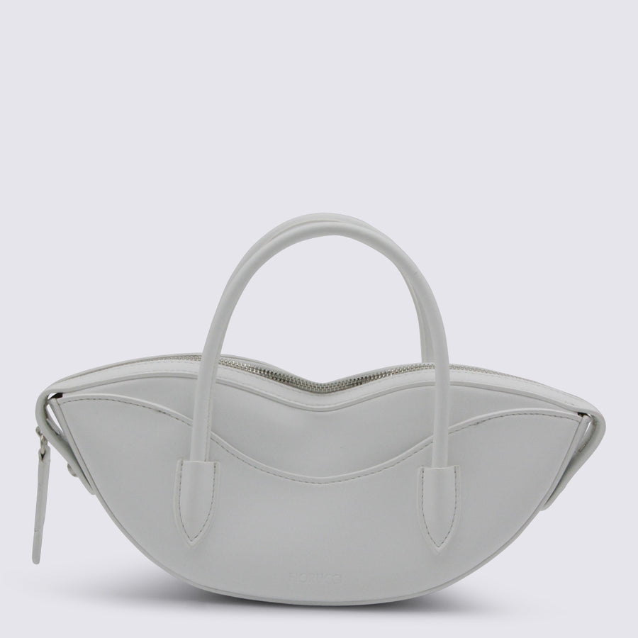 Fiorucci 50% Cotton top handle bag in white
