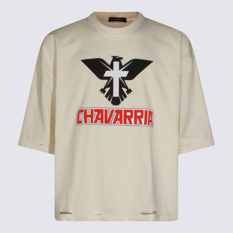 Willy Chavarria 100% Cotton t-shirt in white