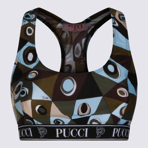 Emilio Pucci 80% PA tank top in multicolor
