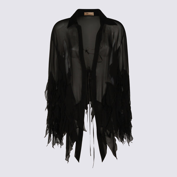 Blumarine 100% Viscose tunic in black