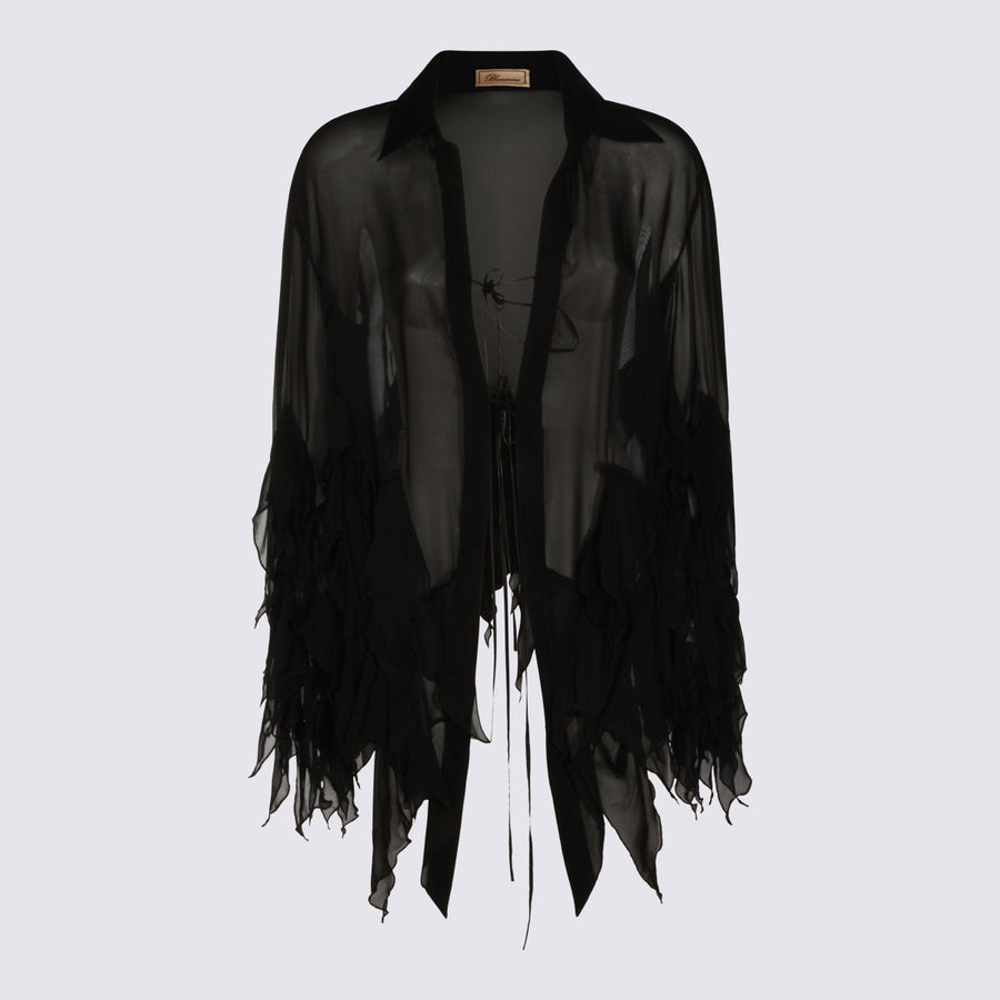 Blumarine 100% Viscose tunic in black