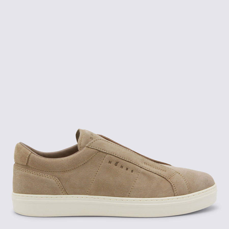 Hogan Upper: 100% suede; Sole: 100% rubber/leather sneaker in beige