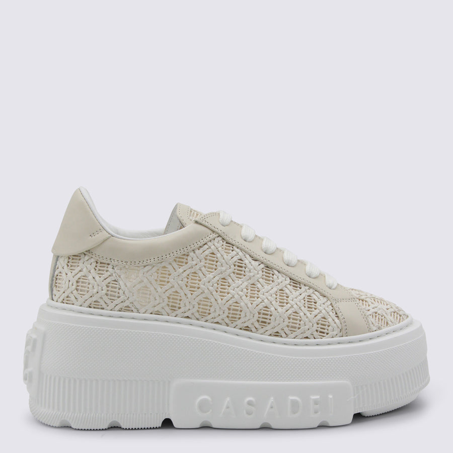 Casadei Mesh sneaker in beige
