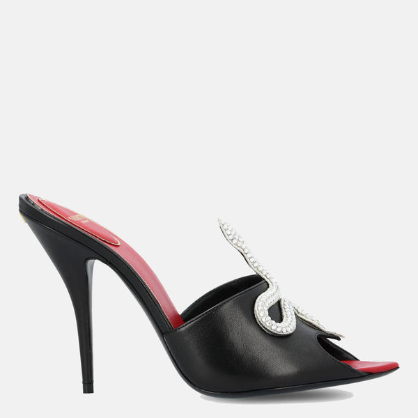 Valentino Garavani Leather sandal in black