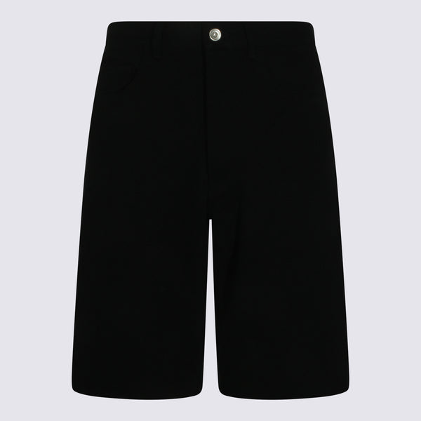 Auralee 100% Silk bermudas in black