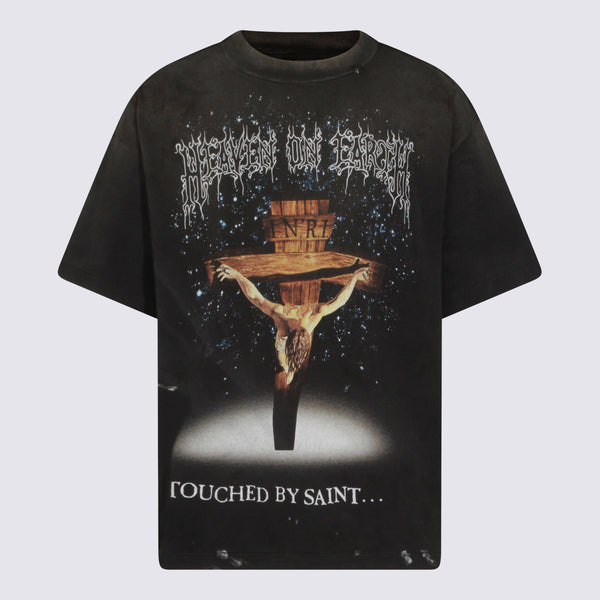 Saint Mxxxxxx 100% Cotton t-shirt in black