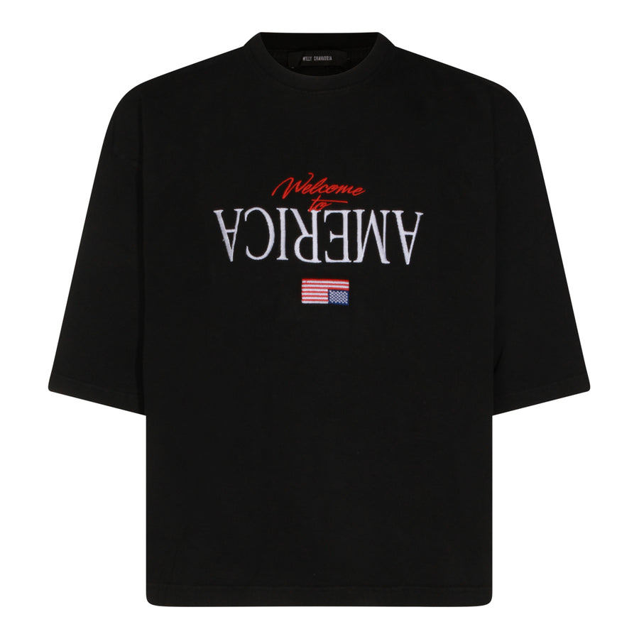 Willy Chavarria 100% Cotton t-shirt in black