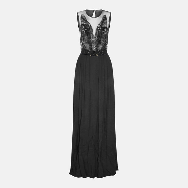 Elisabetta Franchi 100% Viscose dress in black