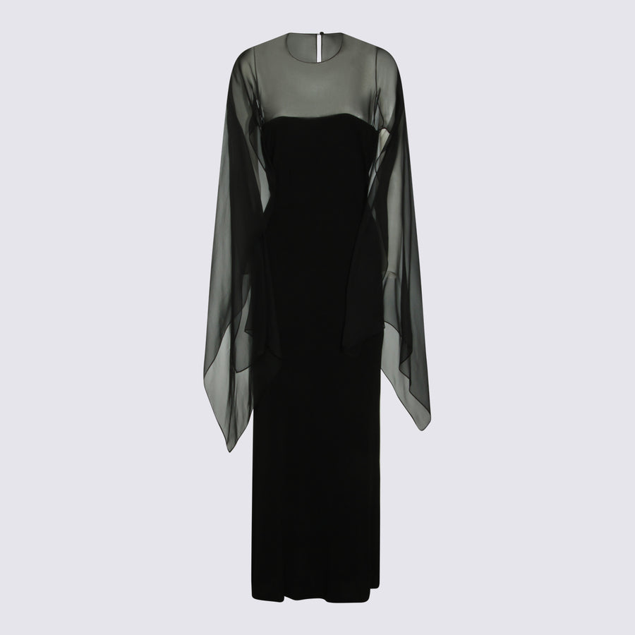 Alberta Ferretti 100% Viscose dress in black
