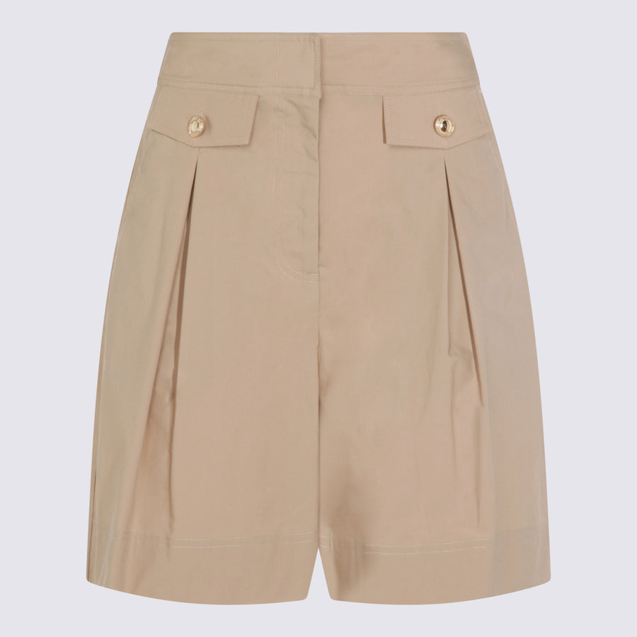 Twin-Set 96% cotton bermuda shorts in beige