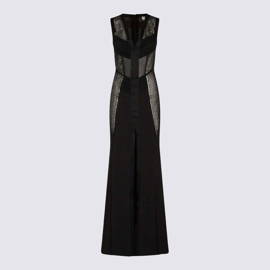 Elisabetta Franchi 95% Polyester dress in black
