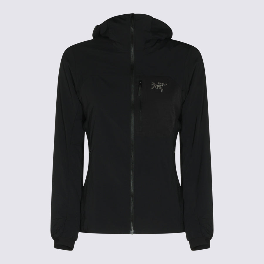 Arc*Teryx 88% Nylon jacket in black