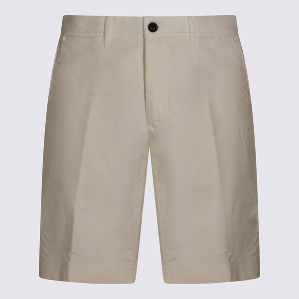 Incotex 96% Cotton shorts in white