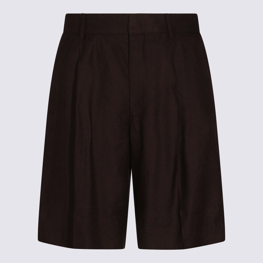 Nn.07 57% Viscose bermudas in black
