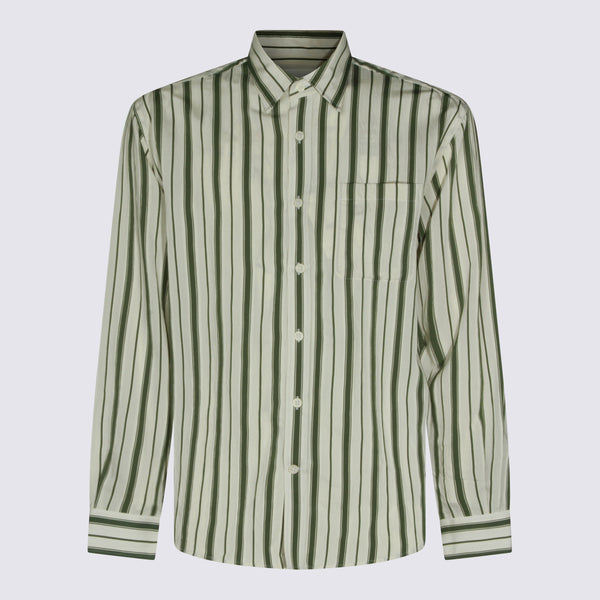 Nn.07 88% viscose shirt in green
